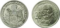 Serbia 20 Dinars Serbia 2010 20 Dinara (Đorđe Vajfert) Nickel brass (70% Copper, 12% Nickel, 18% Zinc) Belgrade Mint (500000) 9.25g BU KM 61 -