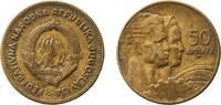 Yugoslavia 50 Dinars Yugoslavia 1955 50 Dinara (FNR legend) Aluminium bronze (91 % Copper, 9 % Aluminium) Belgrade Mint 6.01g XF KM 35 Schön 30 -
