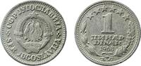 Yugoslavia 1 Dinar Yugoslavia 1968 1 Dinar Copper-nickel (75 % Cu, 25 % Ni) Belgrade Mint (35497000) 3.79g UNC KM 48 Schön 43 -