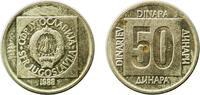Yugoslavia 50 Dinars Yugoslavia 1988 50 Dinara Nickel brass (75 % Cu, 21 % Zn, 4% Ni) Belgrade Mint (46973000) 3.91g BU KM 133 Schön 128 -