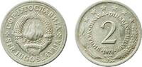 Yugoslavia 2 Dinars Yugoslavia 1973 2 Dinara Nickel brass (70% Copper, 18% Zinc, 12% Nickel) Belgrade Mint (31848000) 4.92g UNC KM 57 Schön 55 -