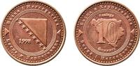 Bosnia and Herzegovina 10 Feninga Bosnia and Herzegovina 1998 10 Feninga Copper plated steel Royal Mint (30000000) 3.93g BU KM 115 Schön 121 -