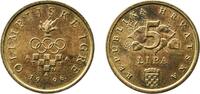 Croatia 5 Lipa Croatia 1996 5 Lipa (Olympics) Brass plated steel (Plating: 72.5% Copper, 27.5% Zinc) Croatian Mint (900000) 2.54g BU KM 37 Sch -