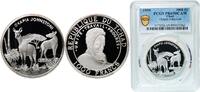 1000 Francs CFA Chad Republic 1999 1000 Francs (Okapia Johnstoni) Silver (.985) 15g PCGS PR 69 KM 24 Schön 23