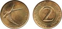 Slovenia 2 Tolarja Slovenia 1992 2 Tolarja Nickel brass (78% Copper, 20% Zinc, 2% Nickel) Hungarian mint (5015000) 5.43g BU KM 5 Schön 5 Čop 320.0 -