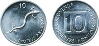 Slovenia 10 Stotinov Slovenia 1992 10 Stotinov Aluminium (98% Aluminium, 2% Magnesium) Bayerisches Münzkontor Mint (2515000) 0.57g BU KM 7 Čop 210.0 -