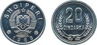 Albania 20 Qindarka Albania 1988 20 Qindarka Aluminium 1.54g BU KM 65 -