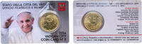 Vatican City 50 Euro Cents Vatican City City State 2014 R 50 Euro Cents Coin Cards - Francis Nordic gold (89% Copper, 5% Aluminium, 5% Zinc, 1% Tin) Rome M -