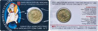 Vatican City 50 Euro Cents Vatican City City State 2016 R 50 Euro Cents Coin Cards - Francis Nordic gold (89% Copper, 5% Aluminium, 5% Zinc, 1% Tin) Rome M -