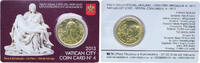 Vatican City 50 Euro Cents Vatican City City State 2013 R 50 Euro Cents Coin Cards- Benedict XVI (2nd Map) Nordic gold (89% Copper, 5% Aluminium, 5% Zinc, -