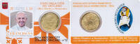 Vatican City 50 Euro Cents Vatican City City State 2016 R 50 Euro Cents Coin Cards- Francis Nordic gold (89% Copper, 5% Aluminium, 5% Zinc, 1% Tin) Rome Mi -