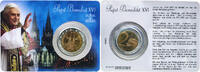 Vatican City 2 Euros Vatican City City State 2005 2 Euros Coin Cards- Specimen Bimetallic: brass centre in copper-nickel ring Rome Mint 12.5g UNC -
