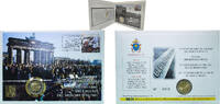 Vatican City 2 Euros Vatican City City State 2014 R 2 Euros Coin Cards- Francis (Berlin Wall) Bimetallic: nickel brass clad nickel centre in copper-n -