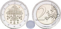 Lithuania 2 Euros Lithuania Republic 2024 2 Euros (Straw Garden Traditions) With a Plastic Capsule Bimetallic: nickel brass clad nickel centre in -