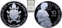 Vatican City 10 Euros Vatican City City State 2020 R 10 Euro - Francis (World Earth Day) Silver (.925) Rome Mint (1500) 22g PF KM 534 -