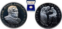 Vatican City 10 Euros Vatican City City State 2007 R 10 Euros - Benedict XVI (World Mission Day) Silver (.925) Rome Mint (13693) 22g PF KM 401 -