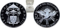 Vatican City 5 Euros Vatican City City State 2013 R 5 Euros (Sede Vacante) Silver (.925) Rome Mint (10000) 18g PF KM 442 -