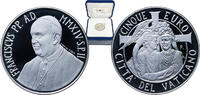 Vatican City 5 Euros Vatican City City State 2014 R 5 Euros - Francis (XLVII World Day of Peace) Silver (.925) Rome Mint (5999) 18g PF KM 464 -