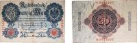 Germany 20 Mark Germany German states 1914 20 Mark (Reichsbanknote) Paper VF -