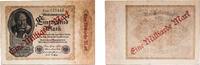 Germany 1 000 000 000 Mark Germany Weimar Republic ND (1923) 1 000 000 000 Marks (1923 overprint on 1000 Mark P-82) Paper VF P 113 -