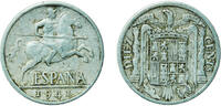 Spain 10 Centimos Spain Nationalist Government 1941 10 Centimos - Iberian rider Aluminium (97.5% aluminium, 2.5% copper) Royal Mint of Spain 1.81g -