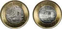 Hungary 200 Forint Hungary Republic 2009 BP. 200 Forint Bimetallic: copper-nickel centre in nickel brass ring (Core: 75% Copper, 25% Nickel; Ring: -