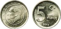 Turkey 5 Kuruş 2005 Turkish State Mint Turkey Republic 2005 5 Yeni Kuruş... 3,30 EUR prix TTC + 10,00 EUR frais d'envoi