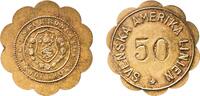 Sweden Sweden Kingdom ND Token - Svenska Amerika Linien Brass 2.42g UNC -