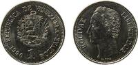 Venezuela 1 Bolivar Venezuela Fourth Republic 1990 1 Bolívar Nickel clad steel Casa de Moneda de México Mint (600000000) 4.27g UNC Y 52a.1 Y 52a.2 -