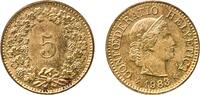 Switzerland 5 Rappen Switzerland Federal State 1983 5 Rappen (Libertas; aluminium-bronze) Aluminium bronze (92% copper, 6% aluminium, 2% nickel) Bern -