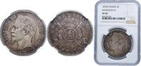 France 5 Francs France Second Empire 1870 A 5 Francs - Napoleon III Silver (.900) Paris Mint (6246264) 25g NGC XF 45 Franc 2014 331 Gad 1789 73 -