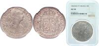Mexico 8 Reales Spanish colony 1802 FT 8 Reales - Carlos IV Silver (.903) Mexican Mint 27g NGC AU 50 KM 109 -