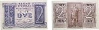 Italy 2 Lire Italy Kingdom 1939 2 Lire Paper (600000000) AU P 27 -