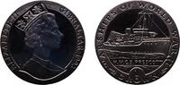 Gibraltar 1 Crown United Kingdom Gibraltar 1993 PM 1 Crown - Elizabeth II (H.M.C.S. Prescott) Copper-nickel Pobjoy Mint 28.54g UNC KM 120 -