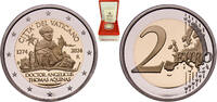 2 Euros 2024 R Rome Mint Vatican City Vatican City City State 2024 R 2 Euros - Francis (St. Thomas Aquinas) Bimetallic: nickel brass clad nickel ...