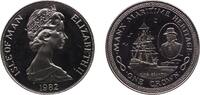 Isle of Man 1 Crown British Crown dependencies Isle of Man 1982 PM 1 Crown - Elizabeth II (H.M.S. Bounty) Copper-nickel Pobjoy Mint (50000) 28.55g B -