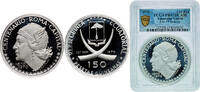 Equatorial Guinea 150 Pesetas Equatorial Guinea Republic 1970 150 Pesetas Guineanas (Mercury) Silver (.9999) Numismatica Italiana Mint (3520) 30g PCGS PR 67 -