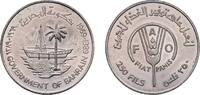 Bahrain 250 Fils Bahrain Kingdom AH1389 (1969) 250 Fils - Isa (FAO) Copper-nickel (75% Copper, 25% Nickel) Royal Mint (50000) 15g BU KM 7 Y 9 -