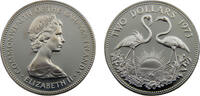 The Bahamas 2 Dollars Bahamas Commonwealth Elizabeth II 1973 2 Dollars Two flamingos -