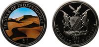 Namibia 1 Dollar Namibia 1995 1 Dollar (5th Year of Independence) Copper-nickel Huguenin Mint (50000) 26.9g PF KM 6 Schön 6 -
