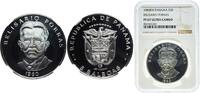 Panama 5 Balboas Panama Republic 1980 FM 5 Balboas (Belisario Porras) Silver (.500) The Franklin Mint (2629) 23.33g NGC PF 67 KM 40.3 -