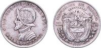 Panama ¼ Balboa Panama Republic 1961 ¼ Balboa Silver (.900) (Copper .100) Mexico City Mint (2000000) 6.29g AU KM 25 -