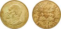Kenya 10 Cents Kenya Republic 1966 10 Cents (Without legend) Nickel brass (79% Copper, 20% Zinc, 1% Nickel) Royal Mint (Tower Hill) (26000000) -