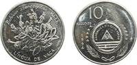 Cape Verde 10 Escudos Cape Verde Republic 1994 10 Escudos (Lingua De Vaca) Nickel plated steel Royal Mint 4.67g UNC KM 32 -