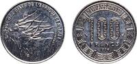 Central African States 100 Francs CFA Central African States Bank of Central African States 1996 100 Francs CFA Nickel Paris Mint (4800000) 7g UNC KM 13 Schön 22 -