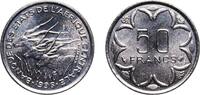Central African States 50 Francs CFA Central African States Bank of Central African States 1996 50 Francs CFA Nickel Paris Mint (5900000) 4.73g UNC KM 11 Schön 21 -