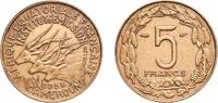 Central African States 5 Francs Central African States French Equatorial Africa 1958 5 Francs Aluminium bronze Paris Mint (30000000) 3.04g AU KM 10 Schön 10 -