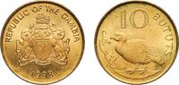 The Gambia 10 Bututs The Gambia Republic 1998 10 Bututs Brass plated steel Royal Mint 5.72g UNC KM 56 Schön 65 -