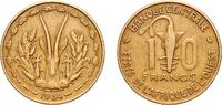 Western African States 10 Francs CFA Western African States Central Bank of Western African States 1964 10 Francs CFA Aluminium bronze (91% Copper, 9% Aluminium) Par -