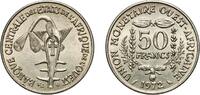 Western African States 50 Francs CFA Western African States Central Bank of Western African States 1972 50 Francs CFA (non-magnetic) Copper-nickel (75% Copper, 25% N -